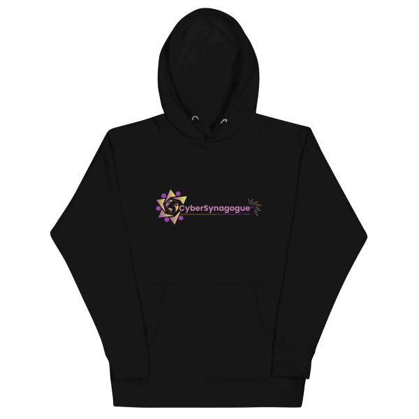 Unisex premium hoodie black front