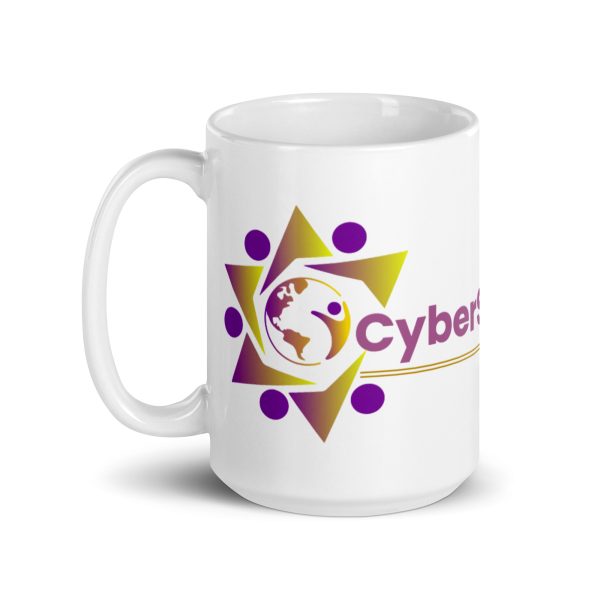 White glossy mug 15oz