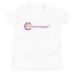 Youth staple tee white front